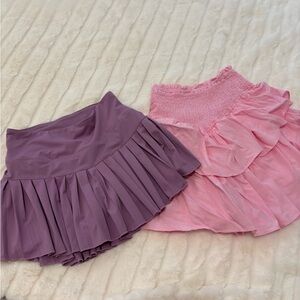 Skirt Set - Purple and Pink